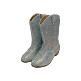 Silver Crystal Cowgirl Boots