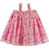Infant (3-9 Months) Girls Tulle Dress & Bloomer Set | Glitter Hearts