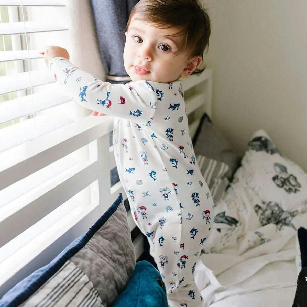 Pirate Bamboo Convertible Footie