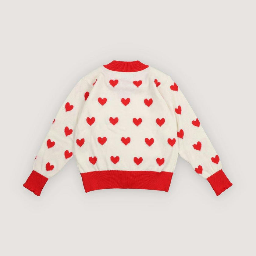 Maqui Cardigan Hearts Jacquard