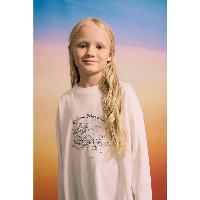 LEISURELY LONG SLEEVE T-SHIRT OFF WHITE