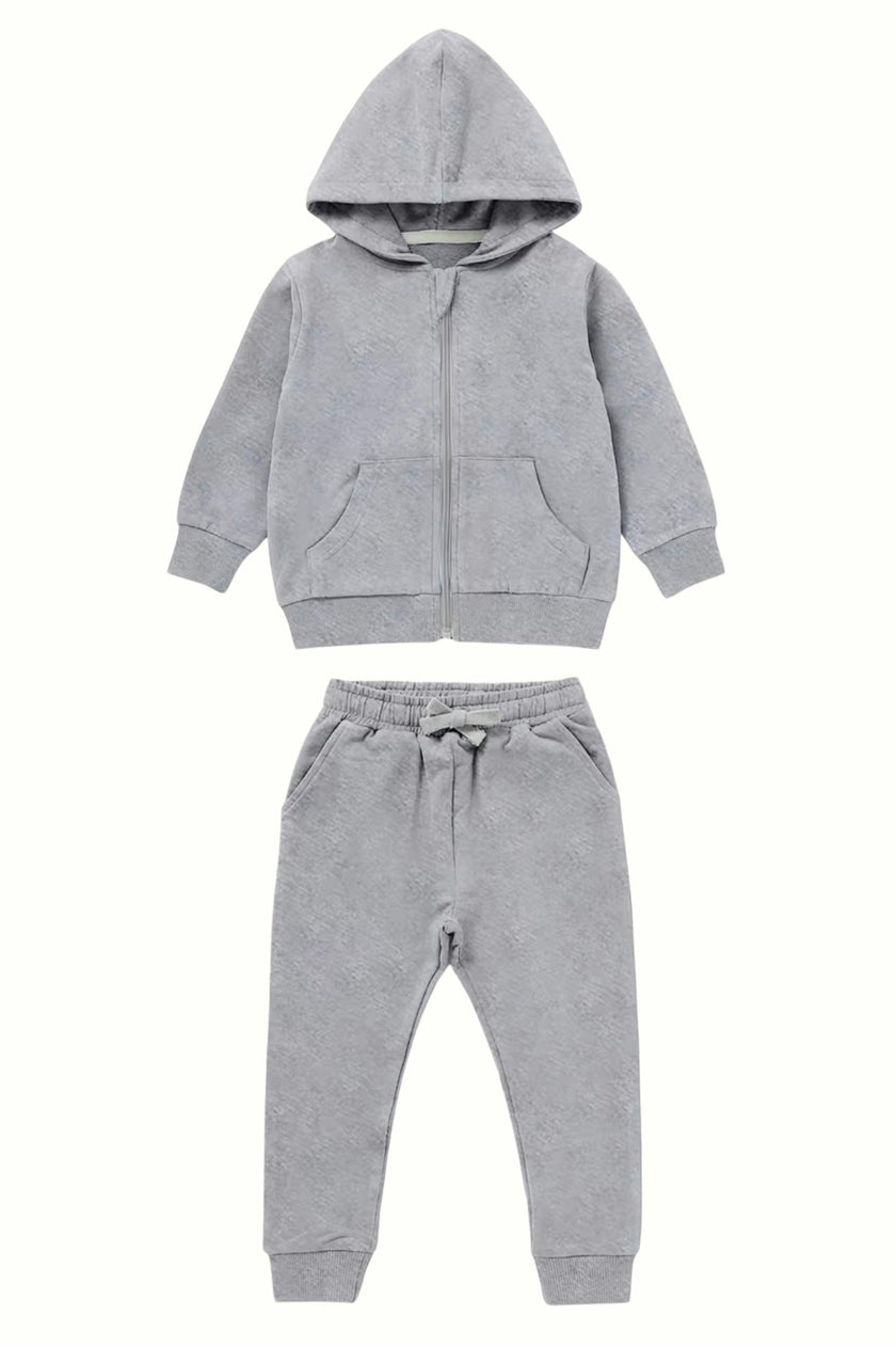 Organic Cotton Explorer Zip Hoodie & Sweatpants Set
