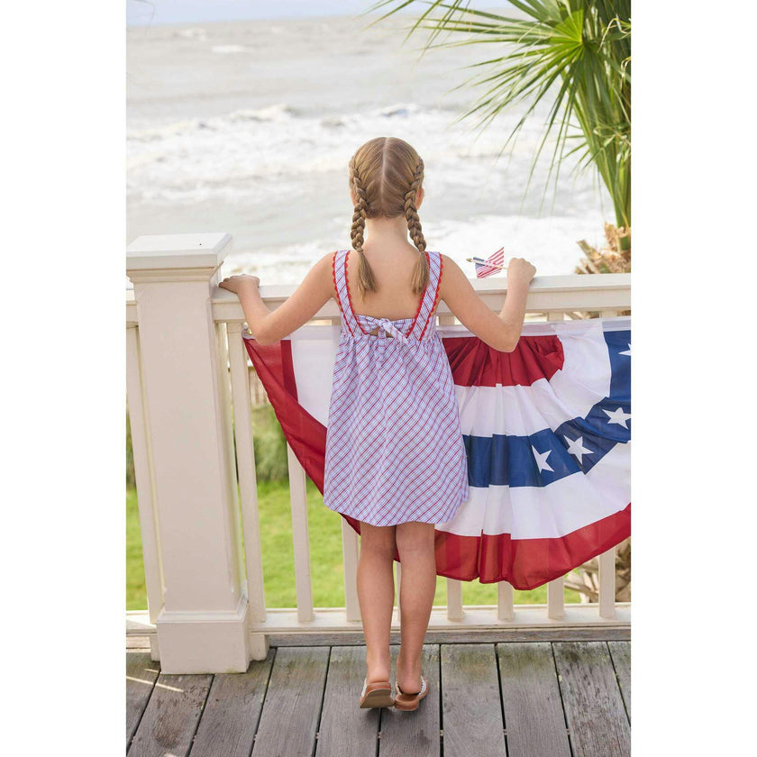 Evie Dress - Patriotic Plaid