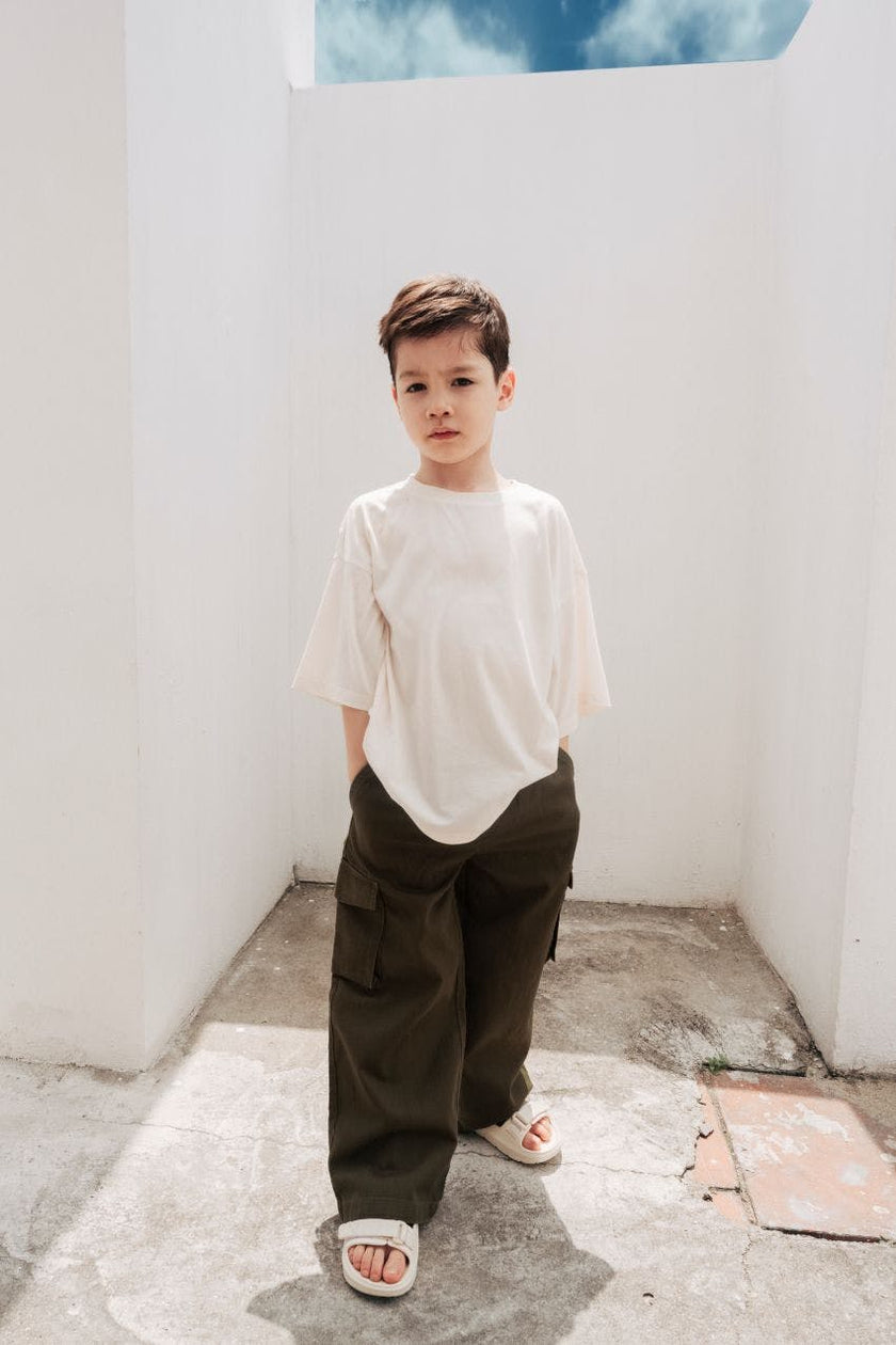 Organic Cotton Wide Leg Cargo Pant