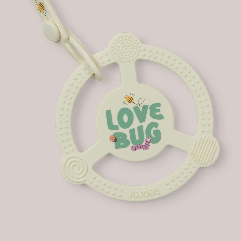 Studio Oh! Silicone Teether Ring With Detachable Clip