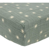 Organic Cotton Muslin Crib Sheet - Sage Suns