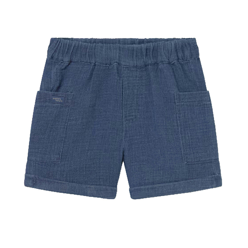 Blue Pocket Shorts