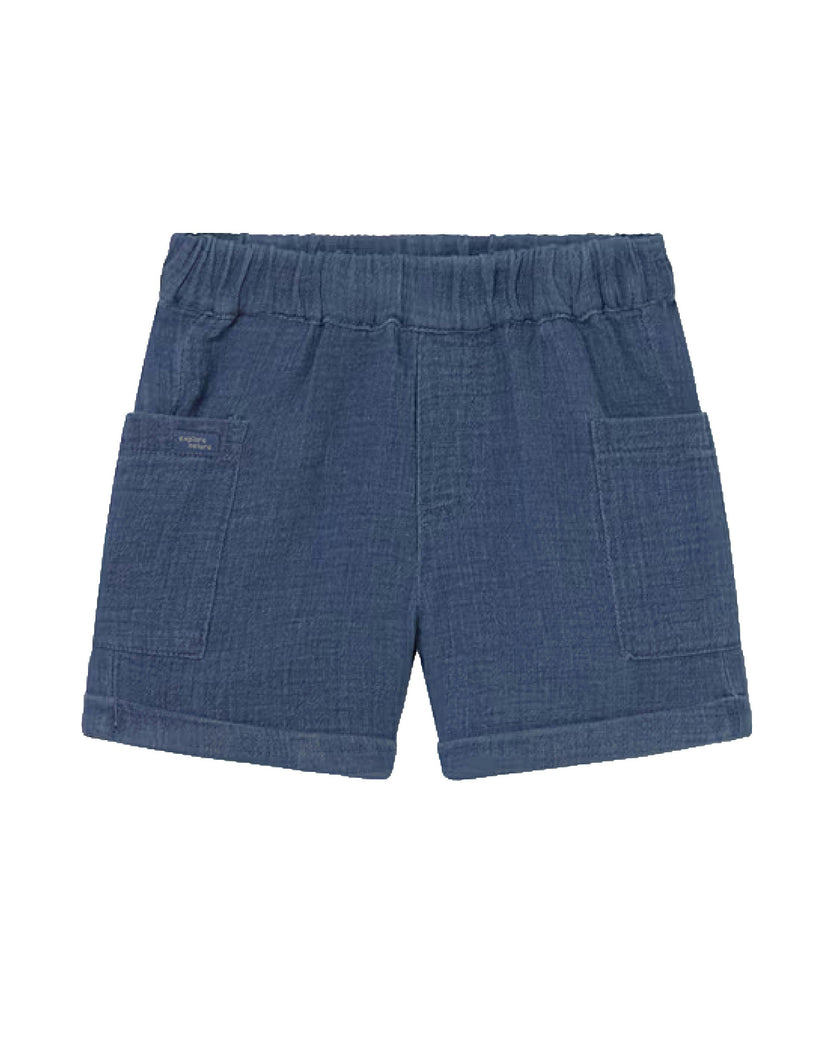 Blue Pocket Shorts