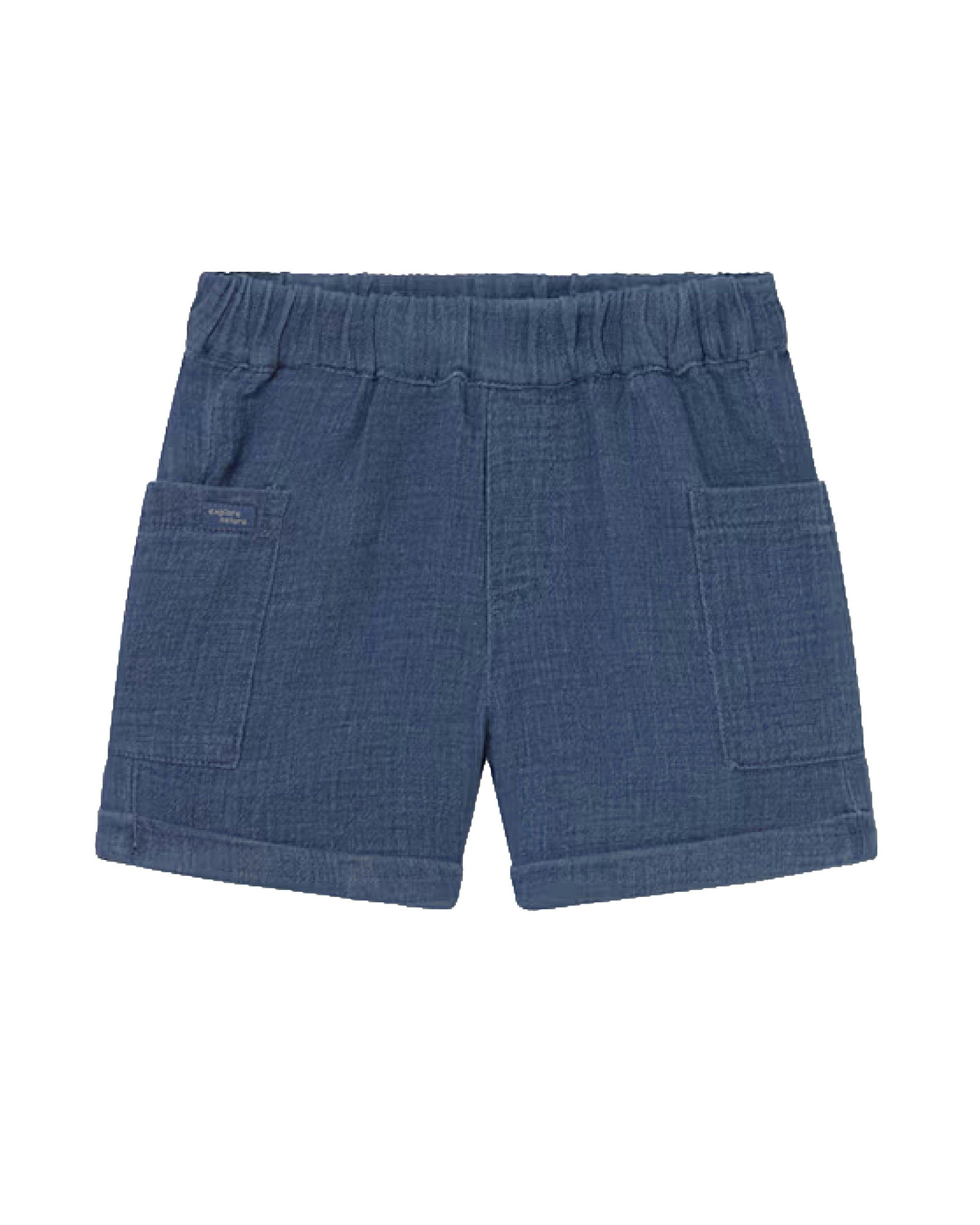 Blue Pocket Shorts