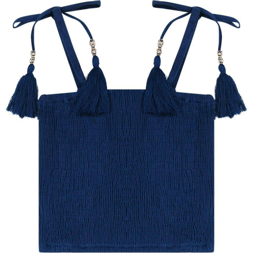 Louisa Top and Skirt Set Galaxy Embroidery, Blue