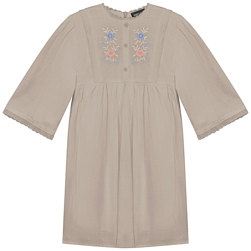 Cape Dress Beige