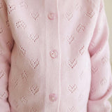 Icing Pink Pointelle Cardigan