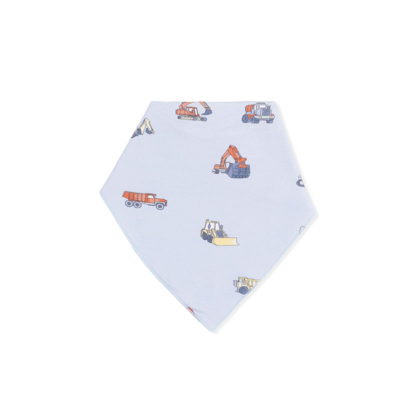Construction Vehicles - Convertible Romper & Bandana Bib Set