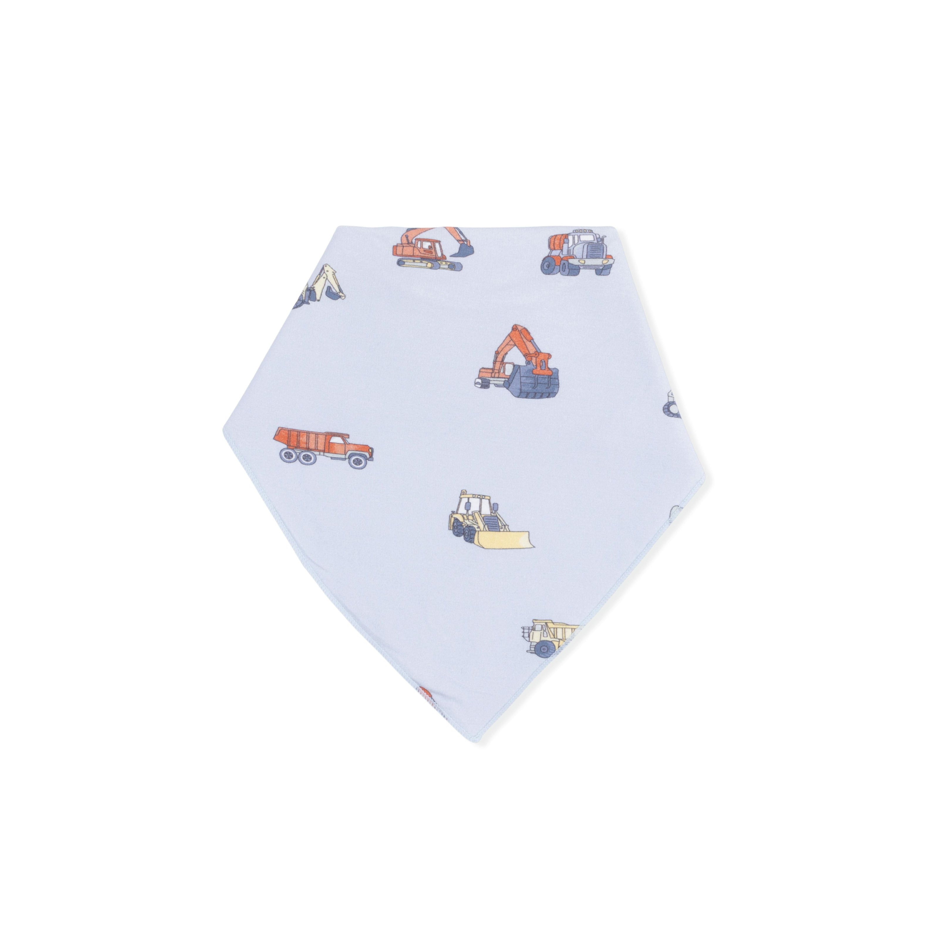 Construction Vehicles - Convertible Romper & Bandana Bib Set