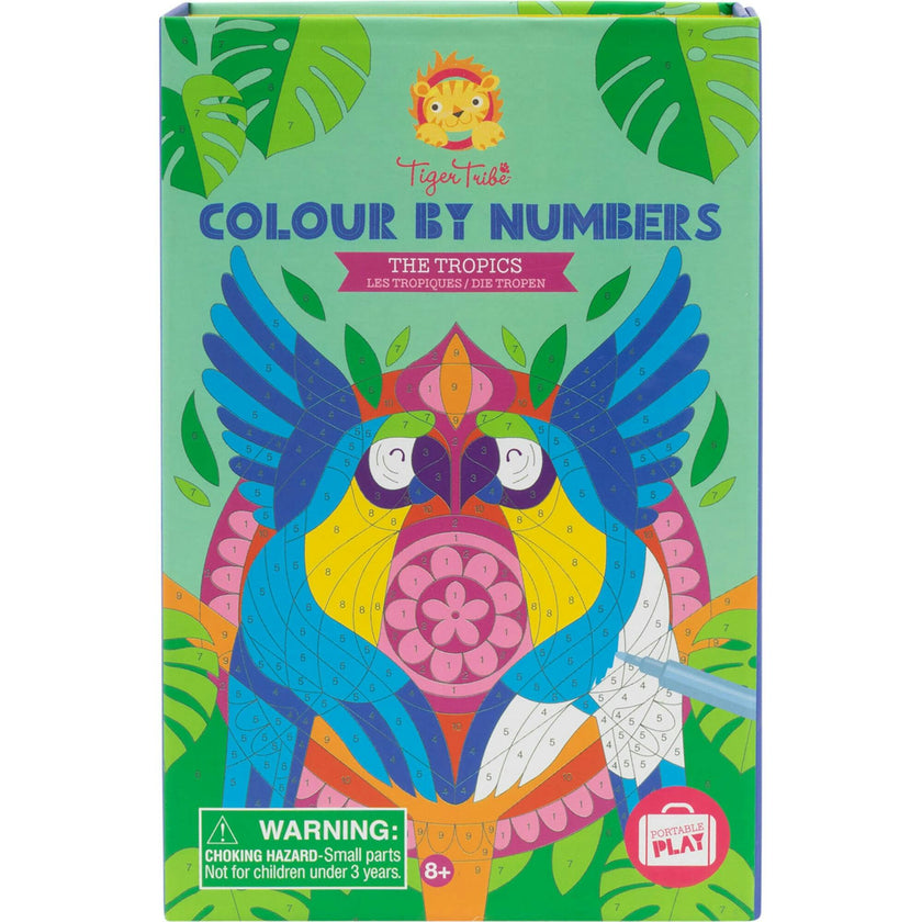 Tribe: Color By Numbers - The Tropics Activity Set