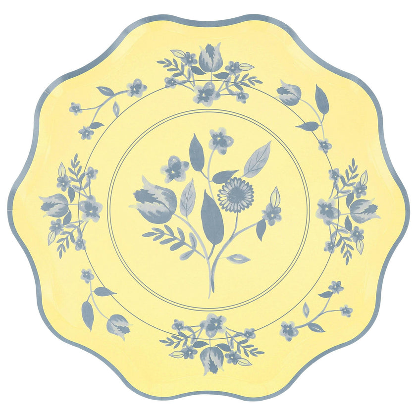 Vintage Botanical Dinner Plates