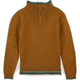 Contrast Hem Malt Pullover Sweater