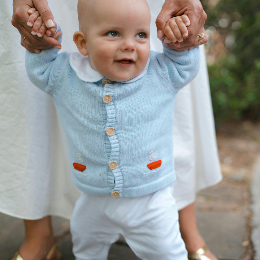 Crochet Cardigan - Sailboat