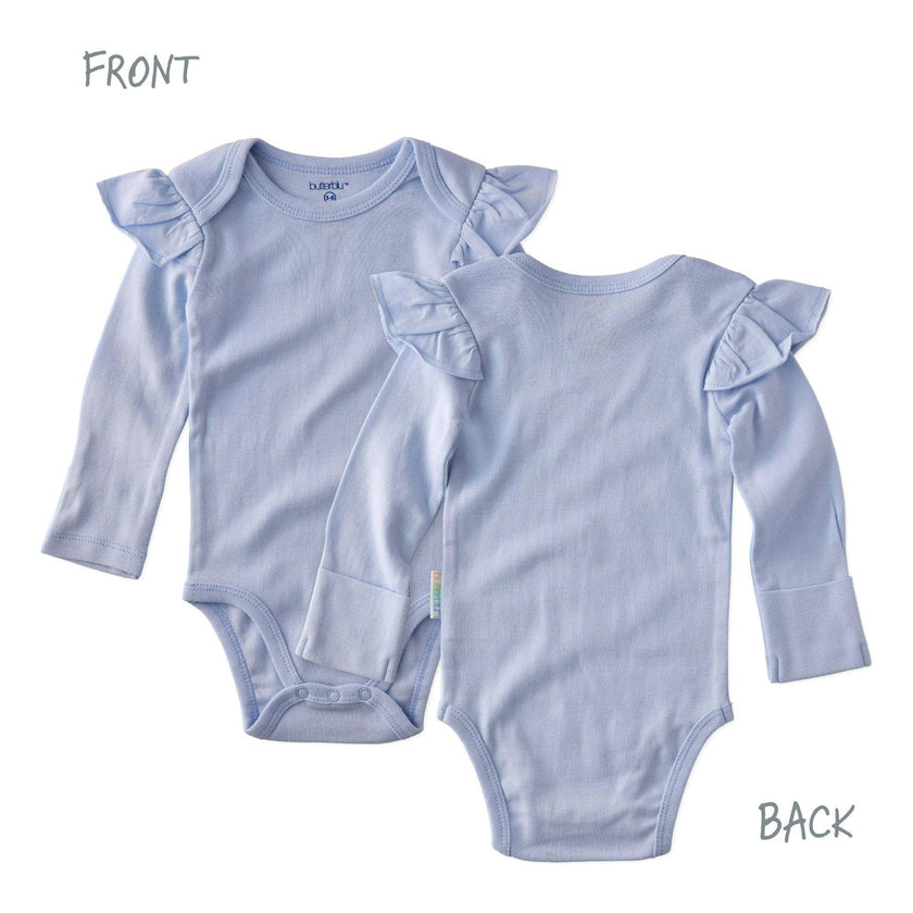 ASHLEY 5-Pack Long Sleeve Ruffle Bodysuits