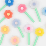 Rainbow Daisy Candles