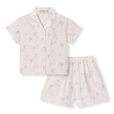 Sunset Jellyfish Button-Up Two Piece Set
