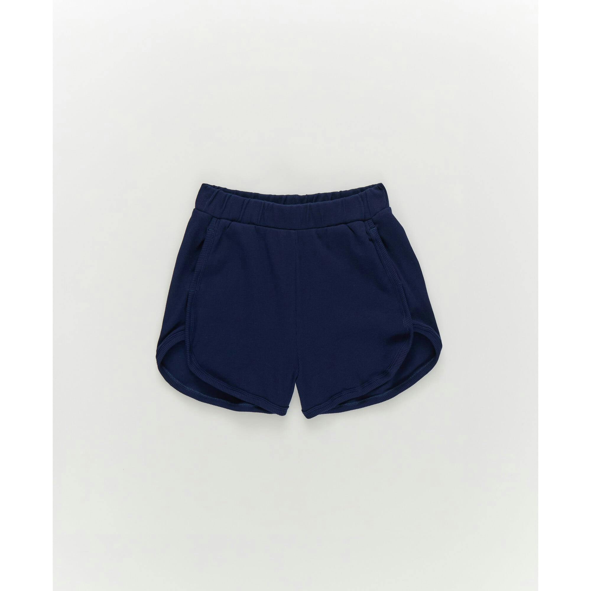 Girls Rib Shorts in Black