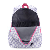 Oz Daypack Backpack with 22oz Flowee Water Bottle in Lavender Checkers