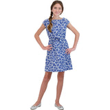 Izzy Drawstring Dress, Blue