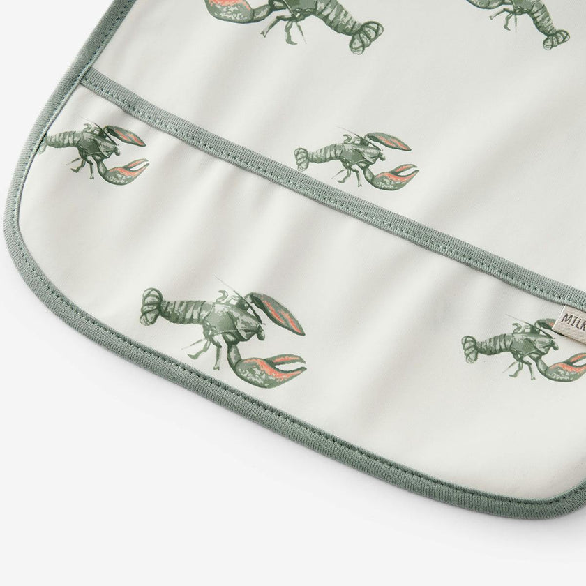 Mint Lobster Sleeveless Pocket Bib