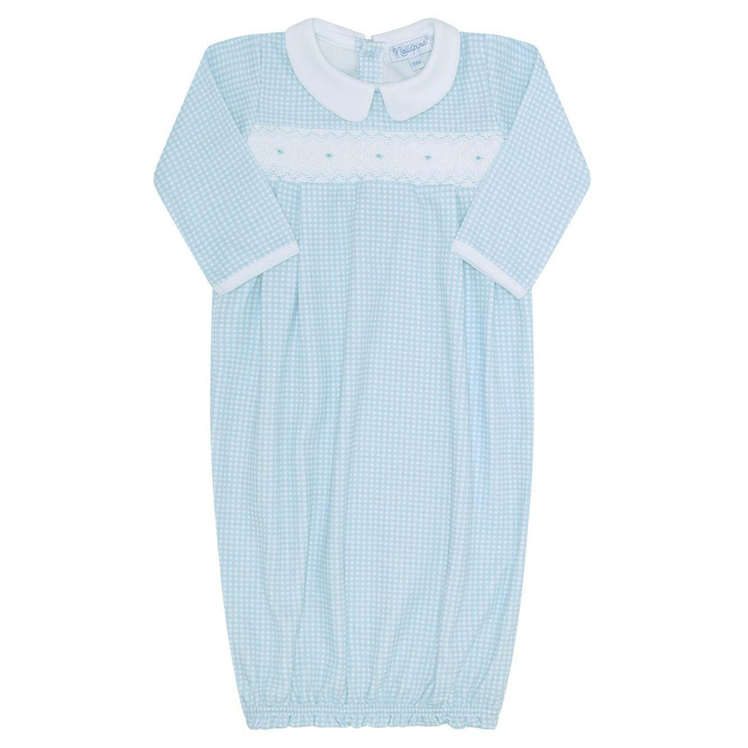 Gingham Smocked Gown