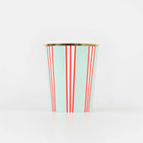 Festive Stripe Cups