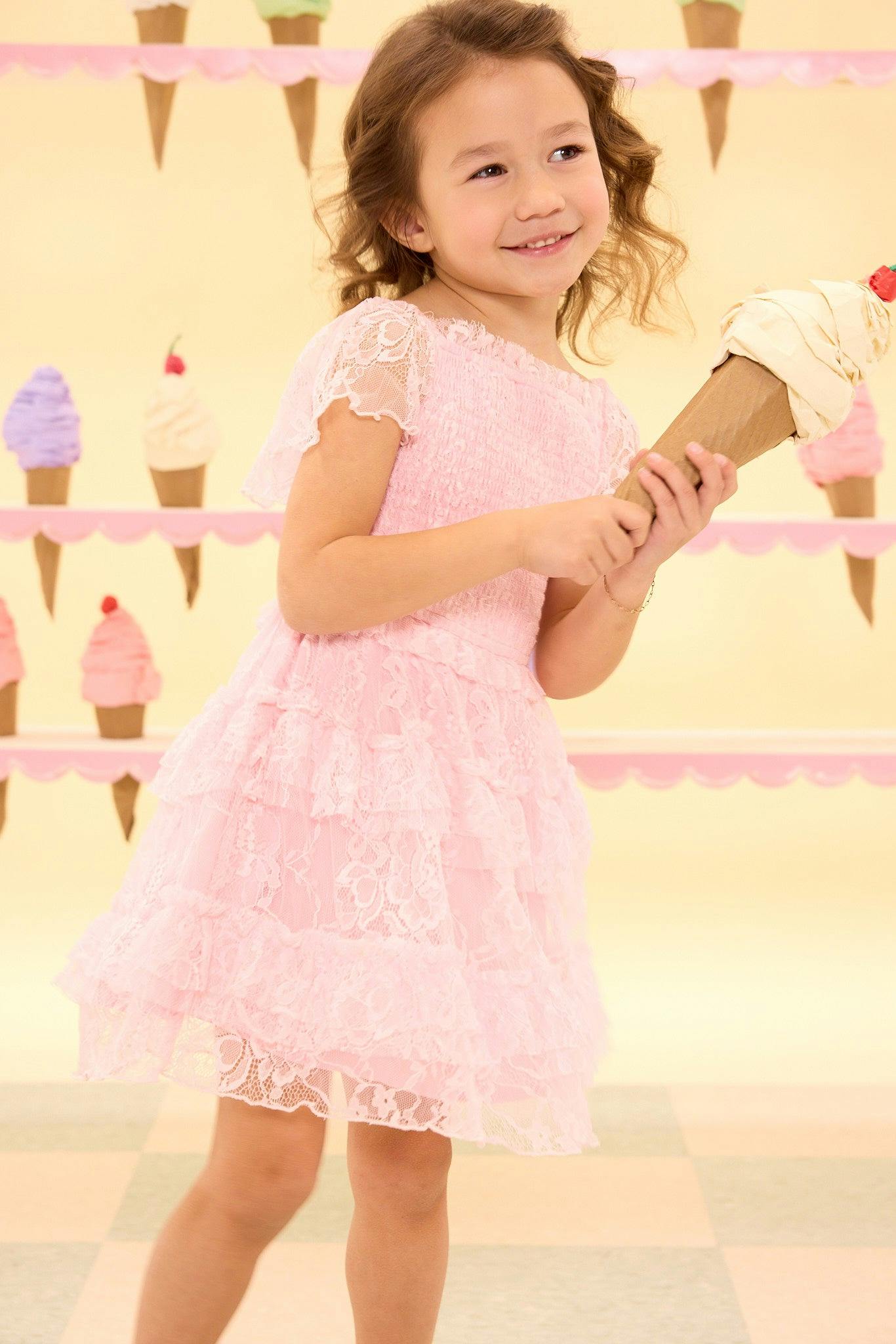 Mini Addy Dress in Light Pink