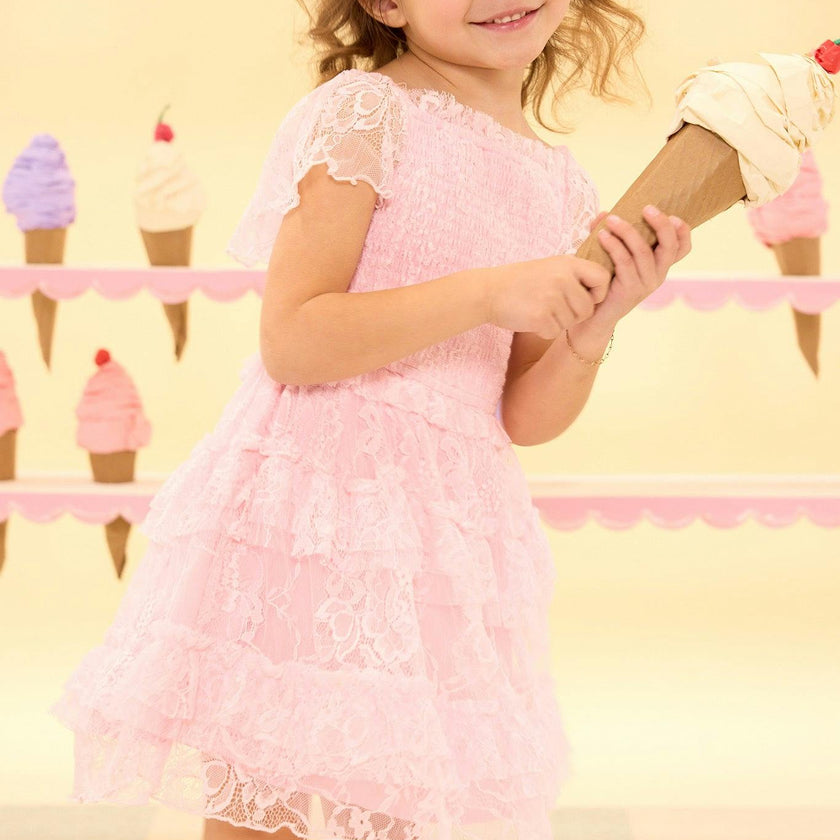 Mini Addy Dress in Light Pink