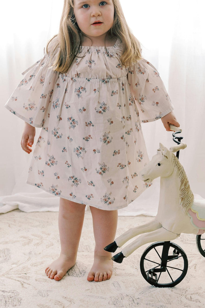 Kennedi Dress-wildflower whisper | Bell Sleeve