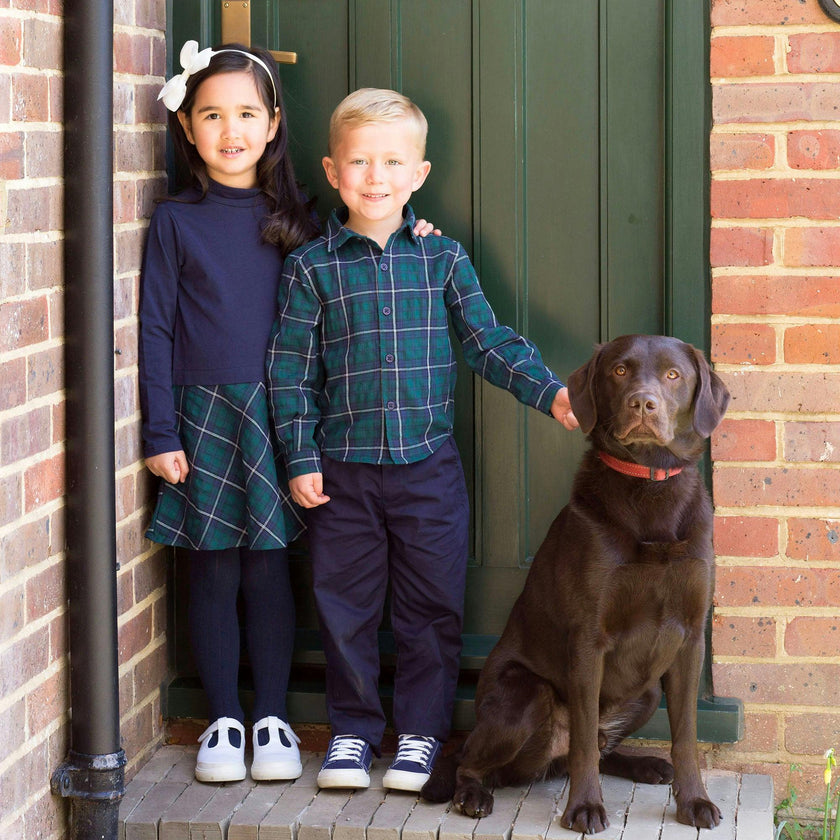 Tartan Turtle Neck Dress
