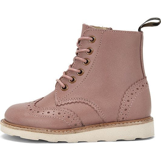 Sidney Brogue Boot, Pink