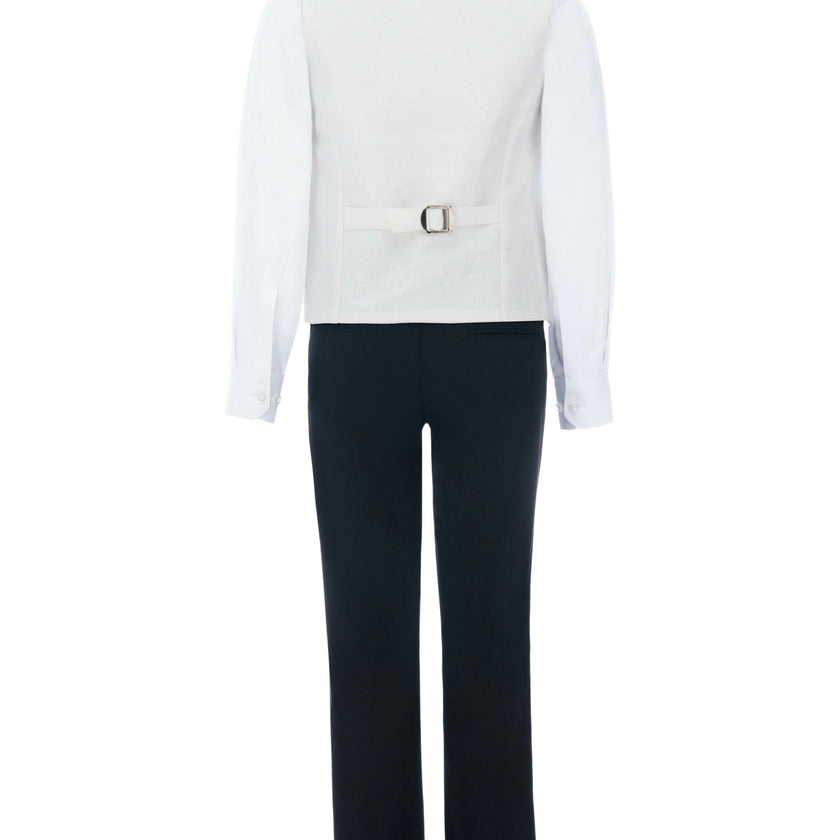 Cream Taddeo Floral Vest Outfit Set