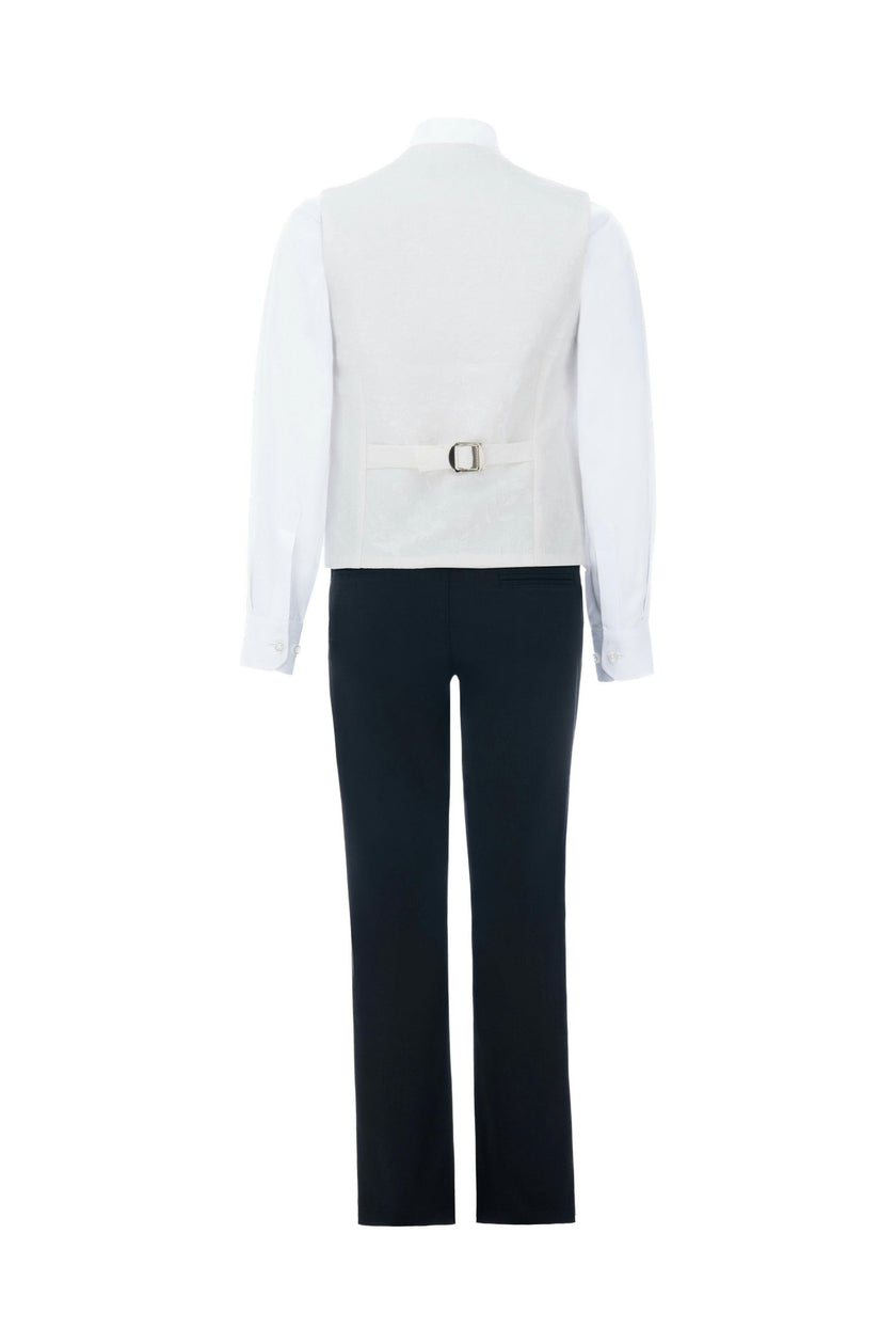 Cream Taddeo Floral Vest Outfit Set