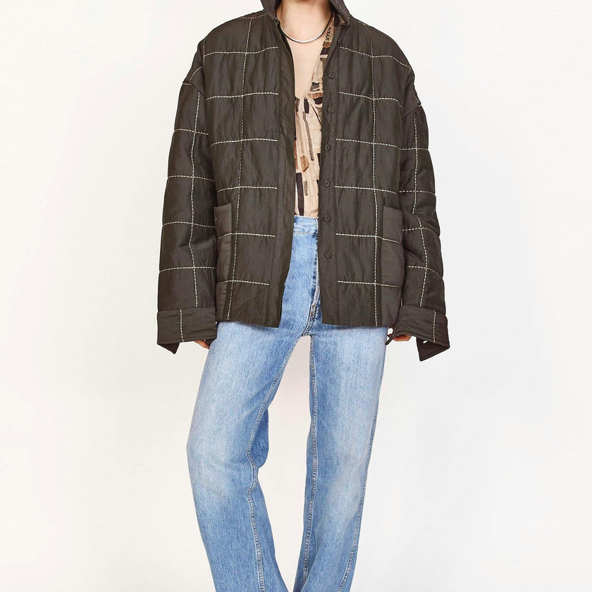 Tahoe Quilted Jacket in Black Olive