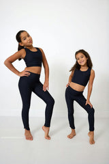 foreverflex black crop top