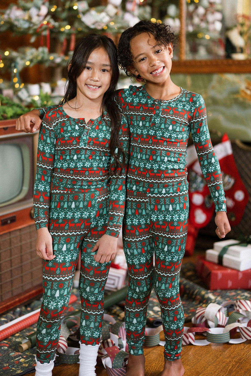 Kids So Soft Pajama Set in Alpine Noel