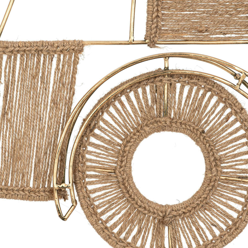 Charlie Farmhouse Jute Tractor Wall Decor