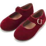 Juni Velvet Round-Toe Mary Jane Shoes