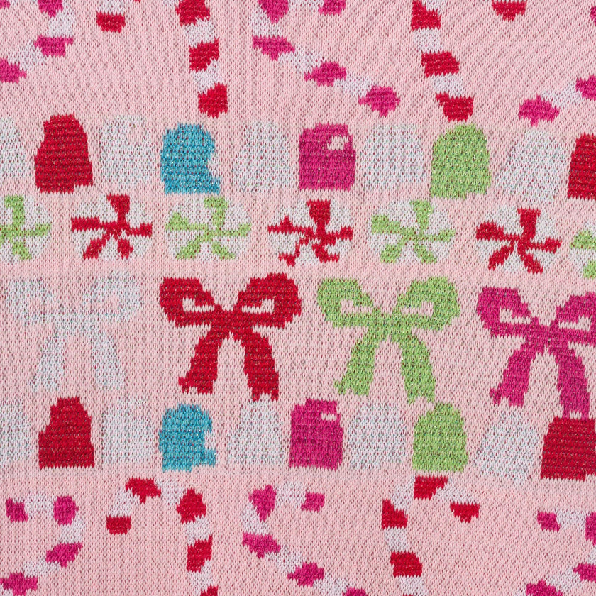 Tween Girls (7-16) Fair Isle Sweater | Candy & Bows - Pink