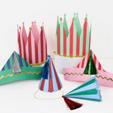 Fun Striped Party Hats