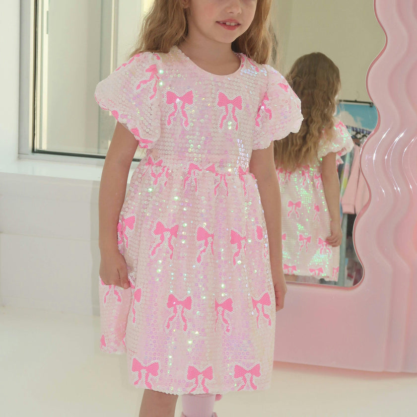 Sequin Bow Dress