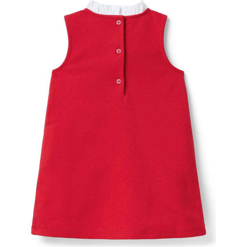 Lace Trim Ponte Dress