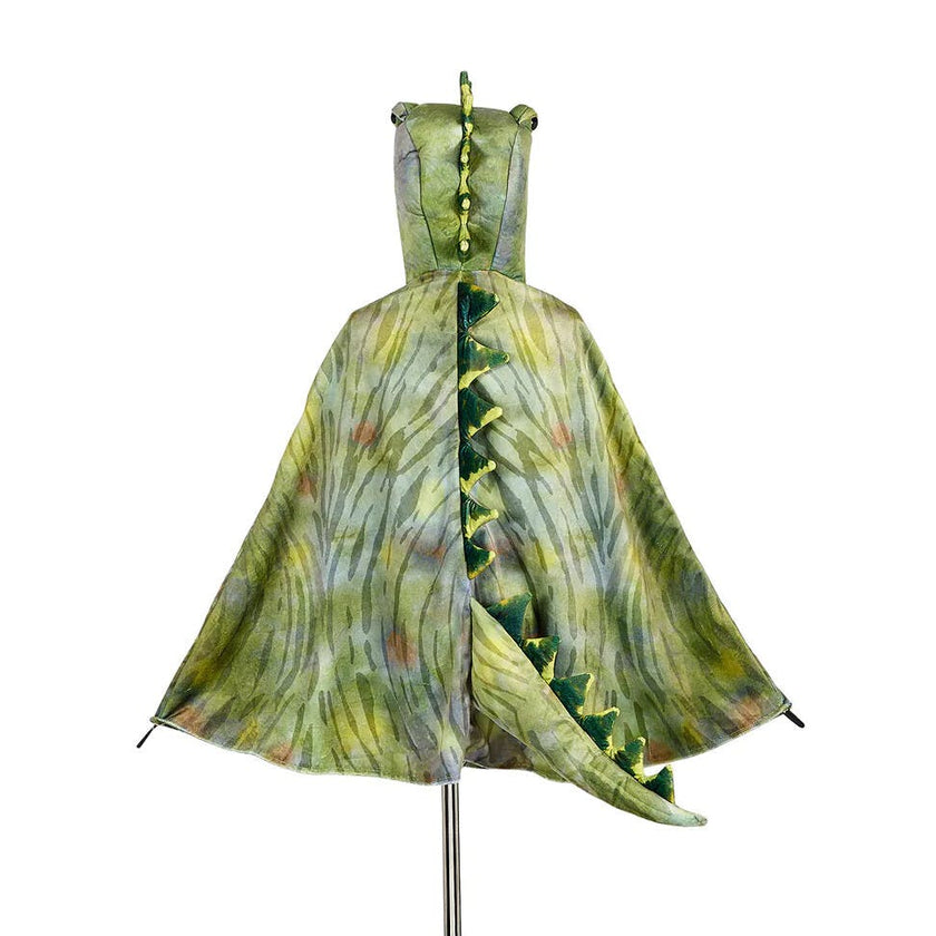 T Rex Green Cape (Sz 4-7 Yrs)