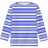 Boys' anti-UV T-shirt, blue striped | T-SHIRT MALO