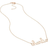 Doodle Script Nameplate Necklace